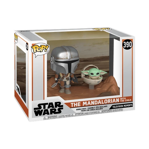 Funko Pop! Moments: Star Wars - The Mandalorian with The Child #390