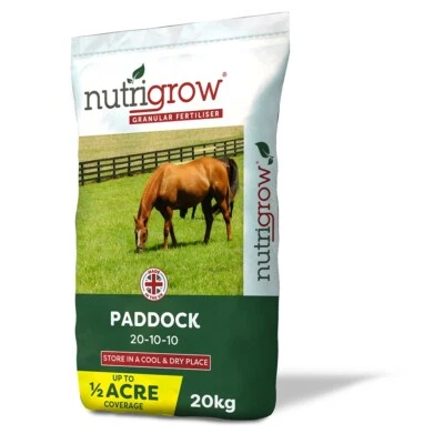 20KG PADDOCK FERTILISER 20-10-10 HORSE PONY FIELDS PROMOTE GRASS GROWTH NPK