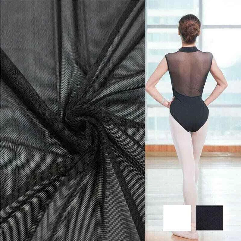 High Quality Power Mesh Net 4 Way Stretch Sheer Swimwear Lingerie