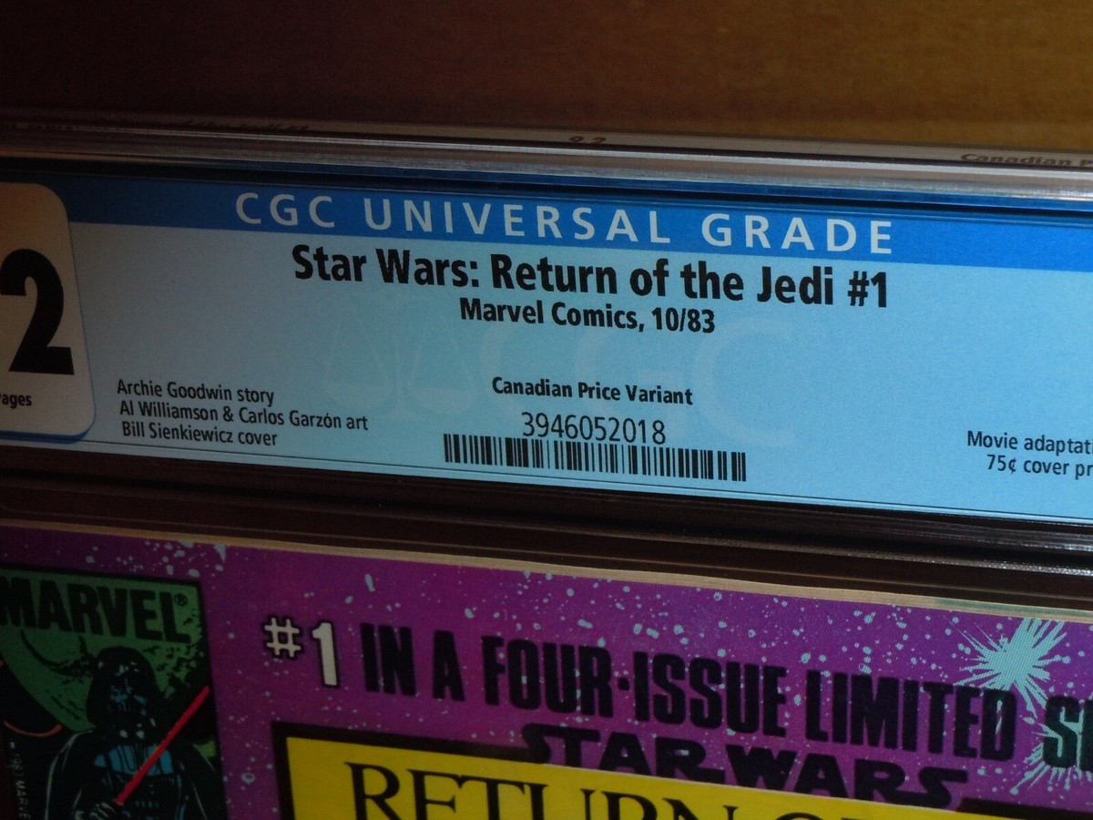 Star Wars: Return of the Jedi #1 CGC 9.2 Canadian 75¢ UPC 1983