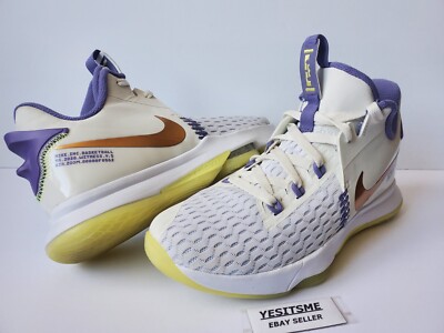 Nike LeBron Witness Basketball Shoes White Metallic CQ9380-102 Size 