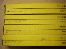 Xerox CMYK Set Toner 006R01395/6/7/8 per WC 7425, 7428, 7435 Nero è Scatola Aperta