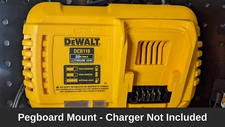 Tool Storage - Pegboard Mount For Dewalt DCB118 Charger for FlexVolt 20v 60v