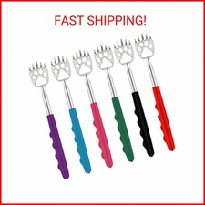 6 Pack Telescoping Back Scratcher - Bear Claw Back Scratchers - Portable Extenda