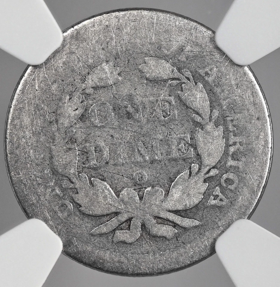 1842-O 10C SEATED LIBERTY DIME NEW ORLEANS NGC AG3 #8404750-024 - Image 3 of 4
