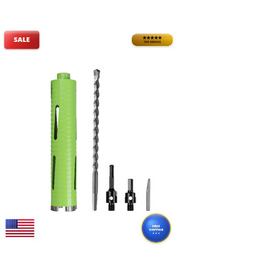 Betteri 2 Inch Dry Core Drill Bit Pilot Bit 2 Pcs Adapters Sds Plus Adapter/Hex