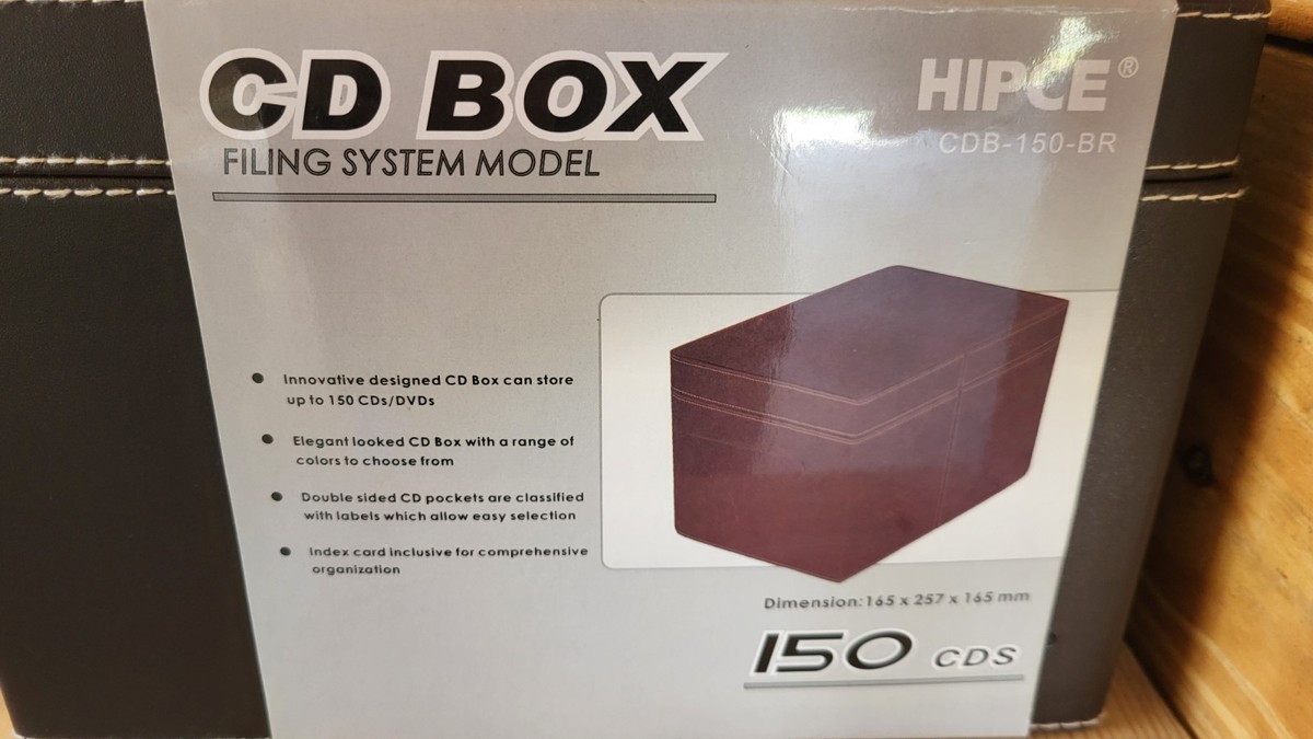 ルーシーズバスケット　CDキャビネット HIPCE CD STORAGE CASE LID Desktop disc storage box NEW | eBay