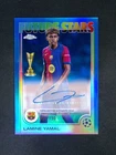2024-25 Topps Chrome UEFA Lamine Yamal Future Stars Auto Blue Refractor /150