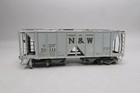 O BRASS N&W NORFOLK & WESTERN COVERED HOPPER 71111 CUSTOM LOOSE HATCHES NO BOX — photo 1