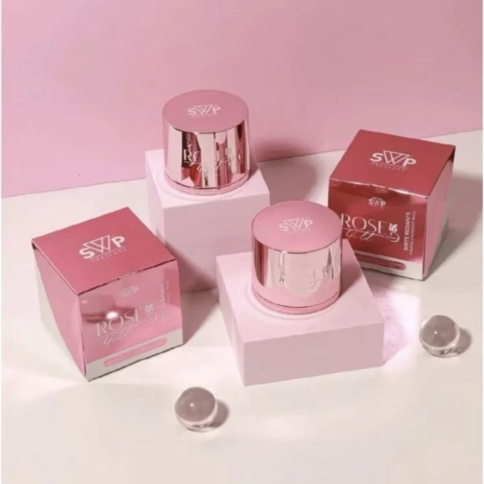 SWP Rose Gold White Radiance Firming Overnight Mask Brightening Skin x 2 - Image 2 of 4