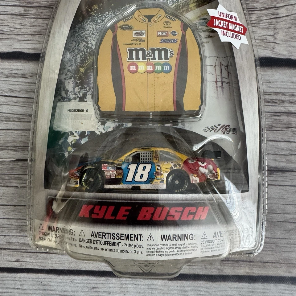 2010 Winners Circle Kyle Busch #18 With Jacket Magnet M&Ms 1/64 Diecast COT - Image 3 of 4