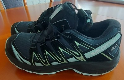 Salomon Sneaker Halbschuh Wanderschuh Art.nr. 409736 grün Gr. 35 sehr gut erhalt
