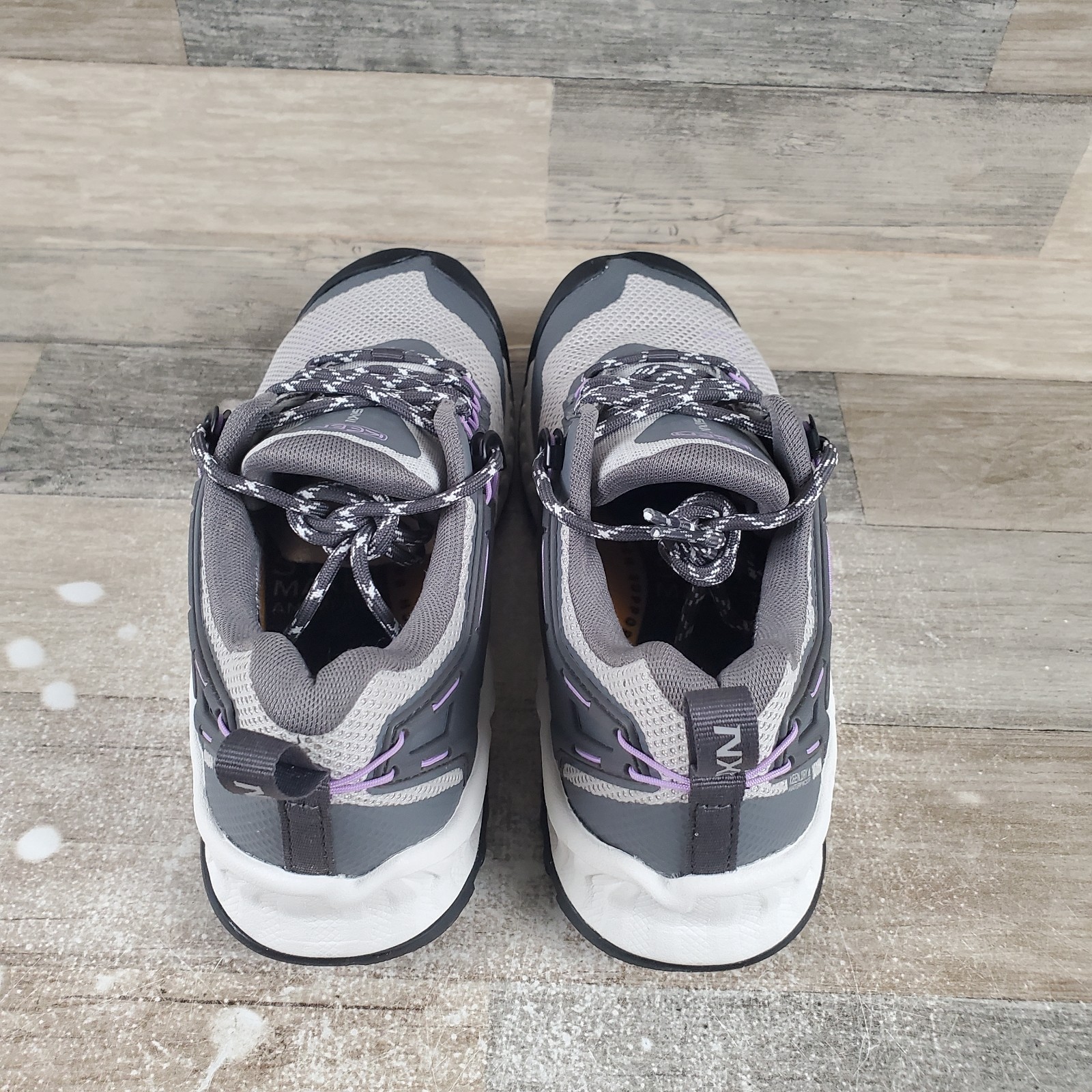 Scarpone da trekking donna Keen NXIS EVO taglia 7 5 acciaio grigio rete stringato punta tonda bassa