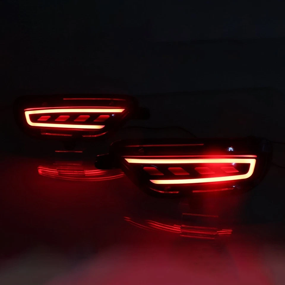 LED Rear Bumper Reflector Fog Brake Turn Indicator Lights For Mazda CX-5 2017-22 - Image 2 of 4