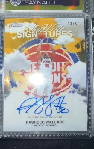2025 Topps Chrome Rasheed Wallace Sky Write Signatures (RAW)