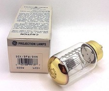 GE DEK 120V 500W Projection Lamp Bulb Open Box NOS