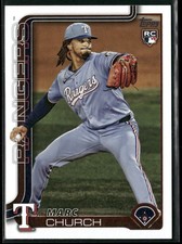 Marc Church 2025 Topps Update #US227 RC Texas Rangers