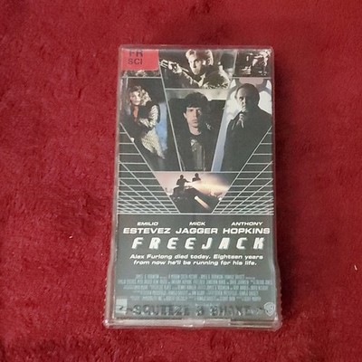 Warner Home Video Freejack VHS NTSC Murphy Estevez Jagger Hopkins Rental