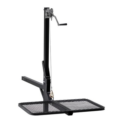 Uimoso Hitch-Mounted Deer Hoist with Lift System Platform, 300 lb Game Winch