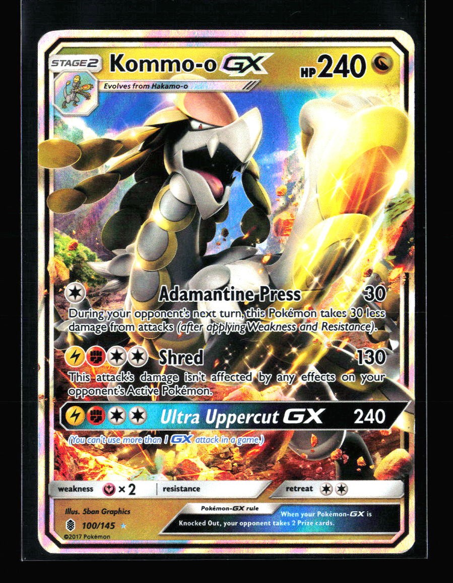Kommo-o GX Holo Ultra Rare SM - Guardians Rising 100/145 LP