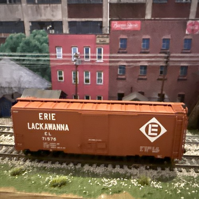 #ad Ho Atlas #20 001 392 Erie Lackawanna 40’ Postwar Box Car w 6’ Doors #71576 NEW $20.79