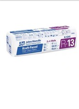 Johns Manville R-13 Faced Fiberglass Insulation Batts 3.5x15x93 12pk 116sqft