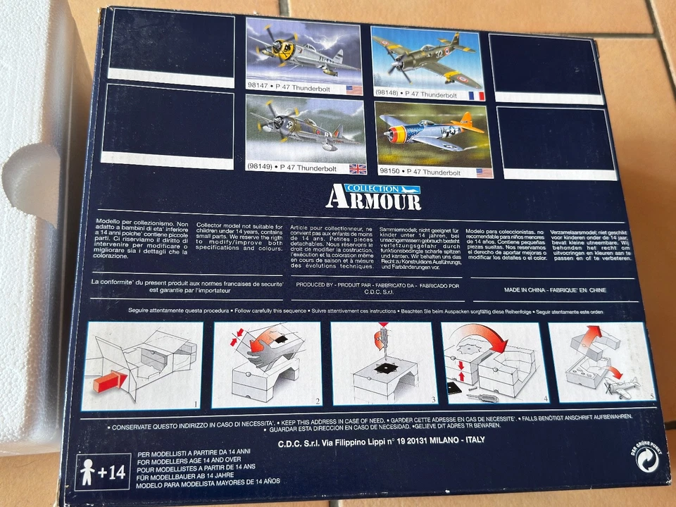 P-47 Thunderbolt 1:48 – Armour Collection – Metal Diecast – Réf. 98145 - Photo 4/4