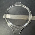 Vintage Pyrex Clear Glass Round Casserole Lid 474 C -25 Tab Handles