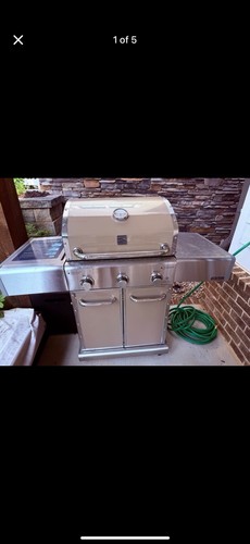 Kenmore Elite 3 Burner Propane/Natural Gas Grill In Champagne - Limited Edition
