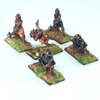 Goblin Hobgoling Gang bemalte Fantasy Miniaturen - Tabletop Gaming Metall X18344