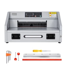Uimoso Electric Paper Cutter 300W Guillotine Trimmer Cutter Machine with Casters