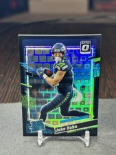 2023 Donruss Optic Jake Bobo Black Pandora Rated Rookie Card /25 Seahawks #288. rookie card picture