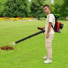 2-stroke Leaf Blower Tool Manual Gasoline Power Backpack Dust Blowing Machine