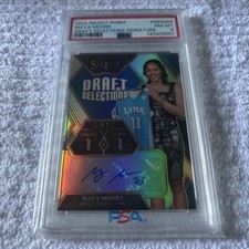 2024 PANINI SELECT WNBA DRAFT SELECTIONS SIGNATURES DSSMM MAYA MOORE PSA 8