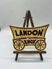 Alf Landon Frank Knox 1936 Presidential Campaign Wagon Dry Gum Sticker