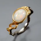 Handmade 7 ct+ Natural Opal Ring 925 Sterling Silver Size 6 /R472790