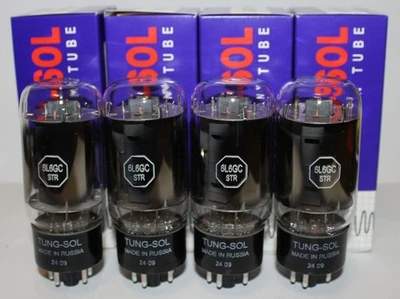 TUNG-SOL Matched Quad Tung Sol 6L6GC STR tubes, Brand New in Box !