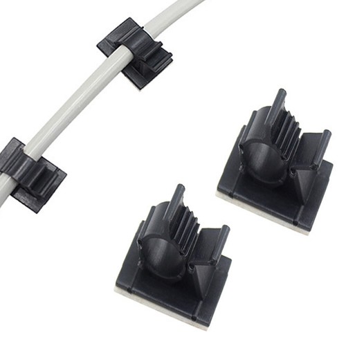 10-40x Clip Cord Management Organizer Cable Clips Clamp Adhesive Wire Holder - Picture 3 of 14