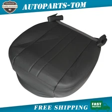 2003-2016 For Chevy GMC C Series Driver Side Lower Leather Seat cover Dark Gray