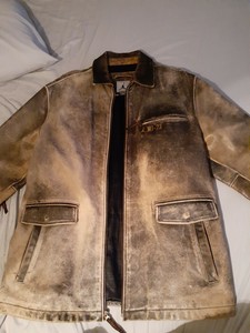 jaqueta de couro nike