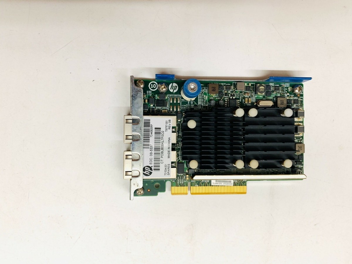 700757-001 HP FLEXFABRIC 533FLR-T 10GB DUAL PORT PCI-E 2.0 X8 - Foto 9
