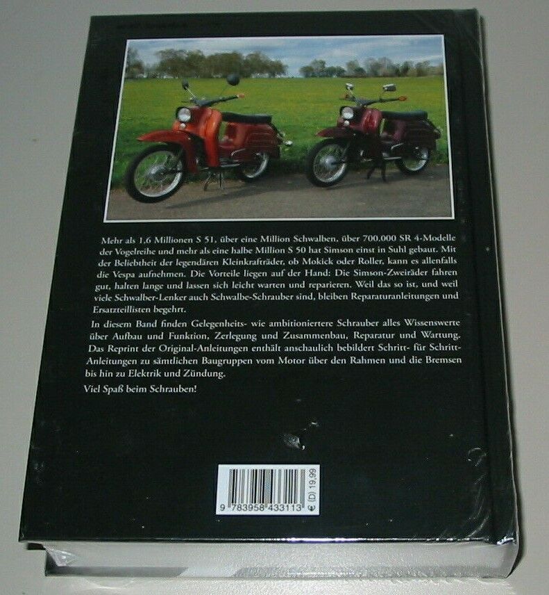 Thumbnail - Reparaturanleitung Simson Schwalbe Kr 51 S 50 S 51 Inkl.teilekatalog