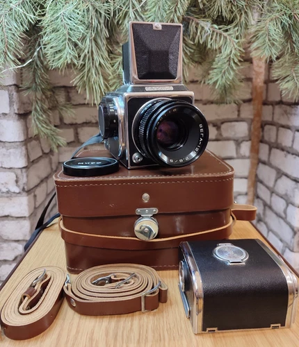 Camera USSR SALUT-C 6x6 Medium Format Film Camera lens Vega-12V 2.8/90mm EXC!!!
