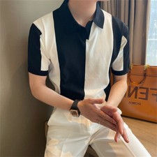 Men's Short Sleeve Slim Fit Polo Shirts Summer Shirts Casual Golf Shirt