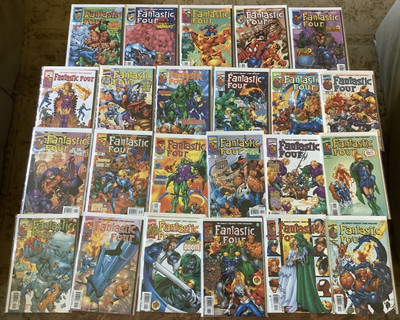 Fantastic Four 6-18 1998 VF/NM Full Run Claremont Sue Storm Dr Doom Wedding
