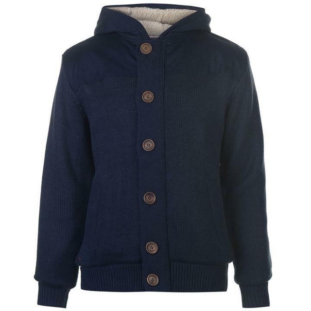 mens sherpa lined cardigan