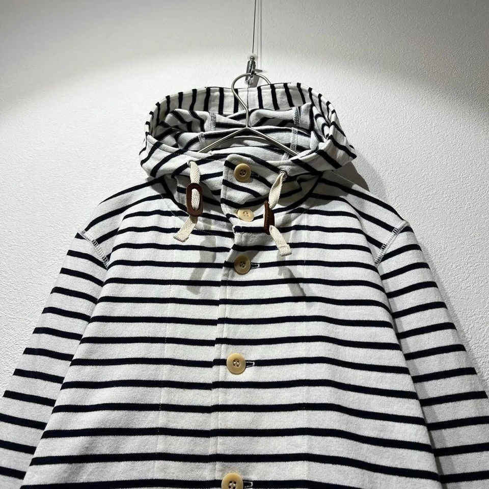 Comme des Garcons Homme 12AW Border Design Jacket Hoodie - Image 2 of 4