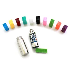 1 x Cylinder Engraved Essential Oil Perfume Diffuser Necklace Pendant Locket