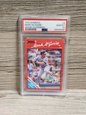 1990 Donruss Mark McGwire Grand Slammers PSA 10 Low Pop Rare