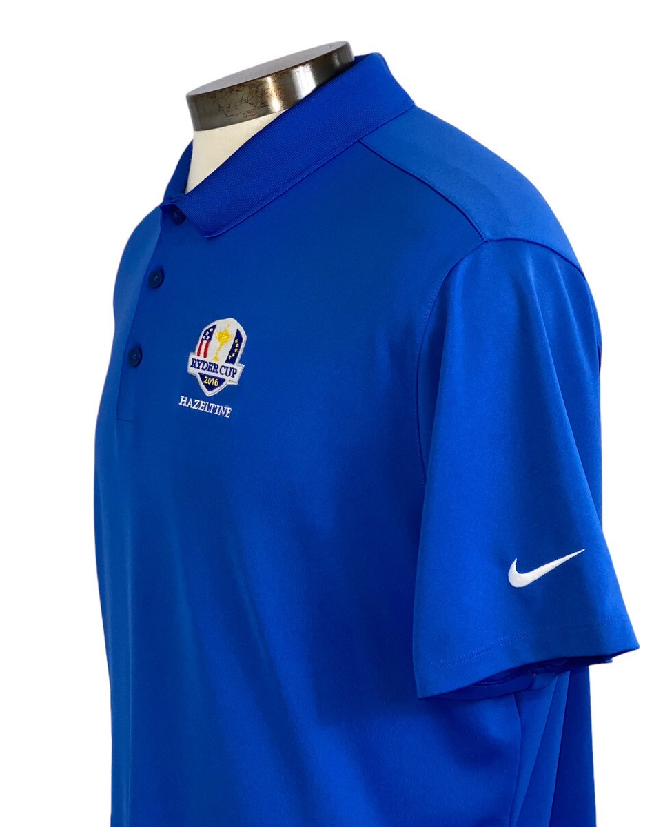 NIKE Golf Ryder Cup 2016 Hazeltine Blue Shirt XL | eBay